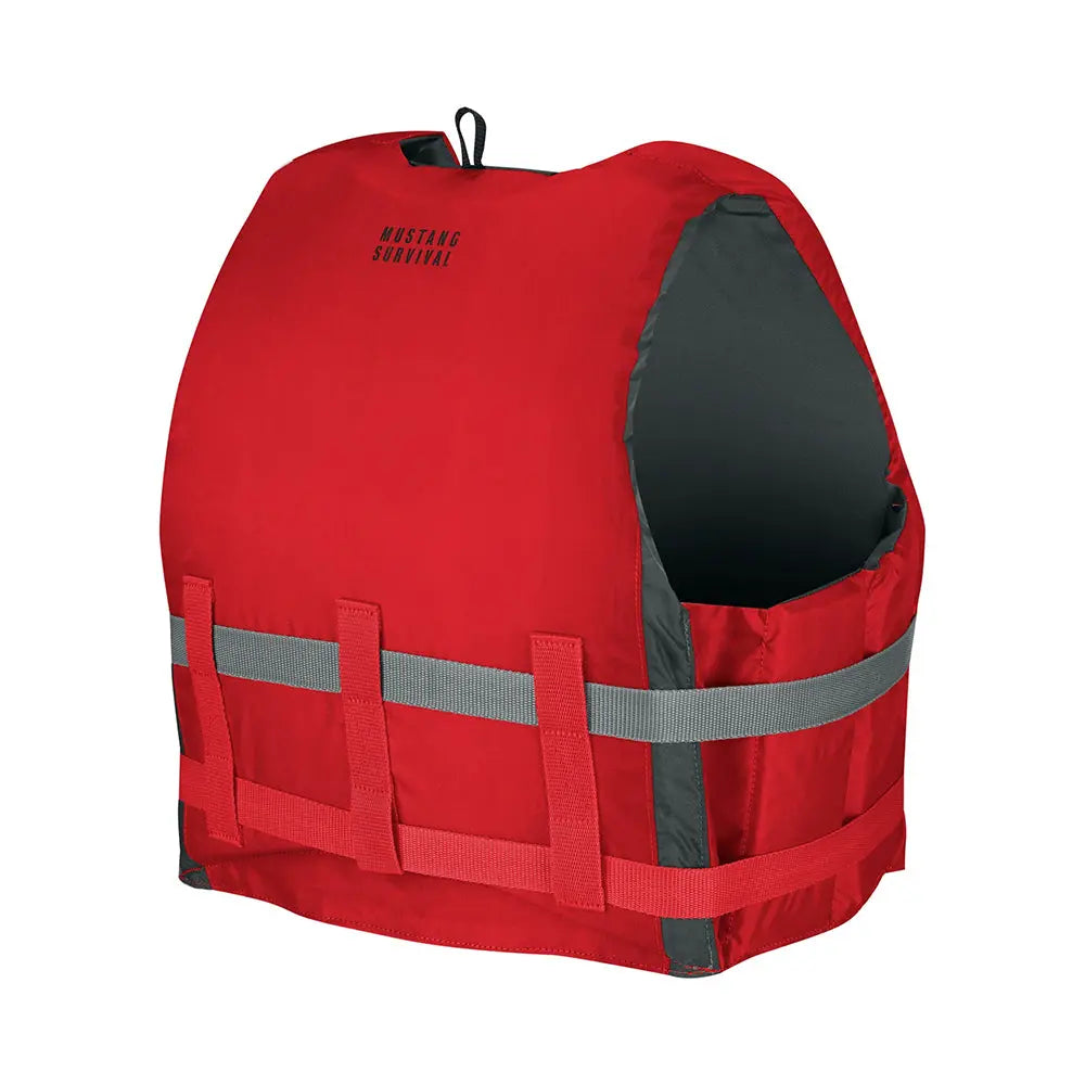 Mustang Survival Livery Foam Vest M/L Red for Boating and Watersports
