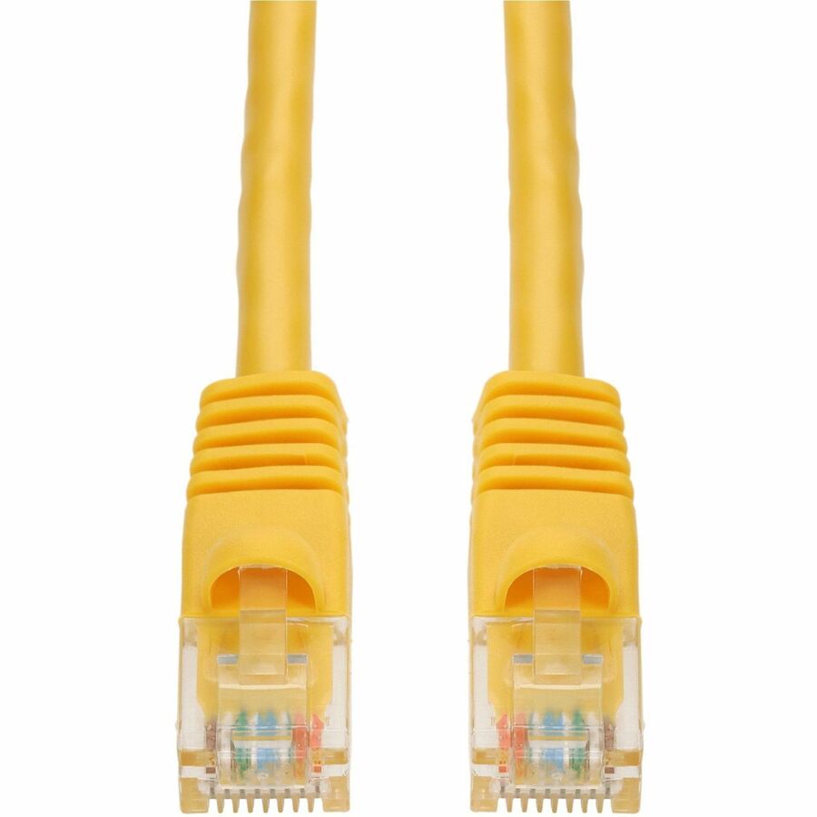 AddOn 20ft Yellow CAT 6 PVC Ethernet Cable Snagless Bubble Boot RJ-45 M/M for High-Speed Networking