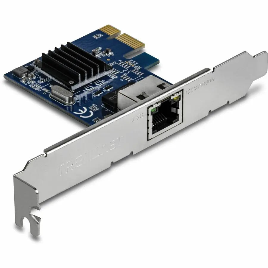 TRENDnet 2.5GBASE-T PCIe Network Adapter, TEG-25GECTX, Convert a PCIe Port into a 2.5G Ethernet Port, 802.1Q VLAN Tagging, Windows Support, NDAA & TAA Compliant