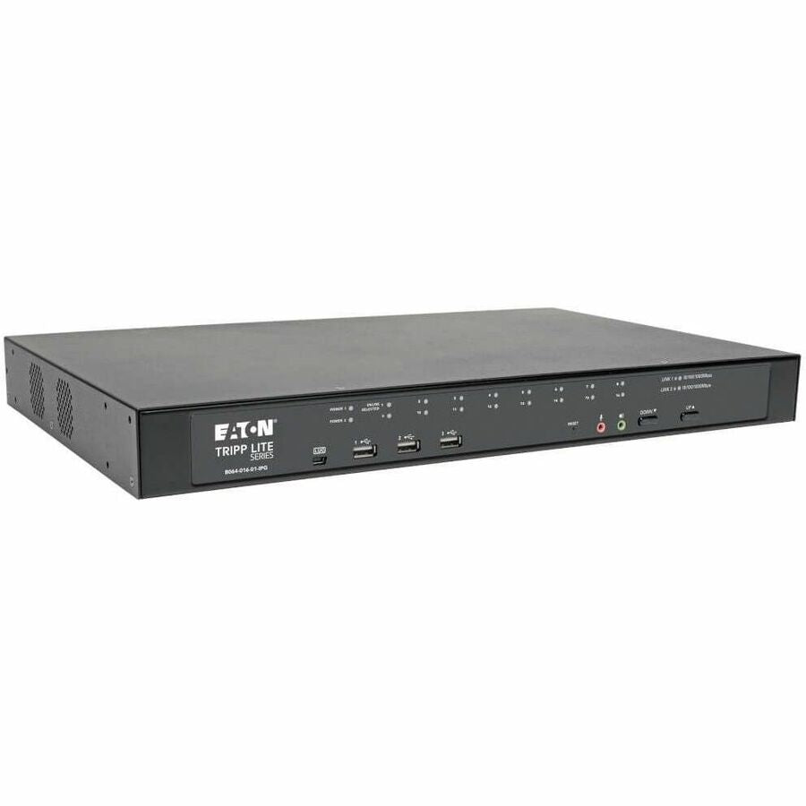 Eaton Corporation B064-016-01-IPG 16-Port IP KVM Switch with Virtual Media and Dual Power Supplies