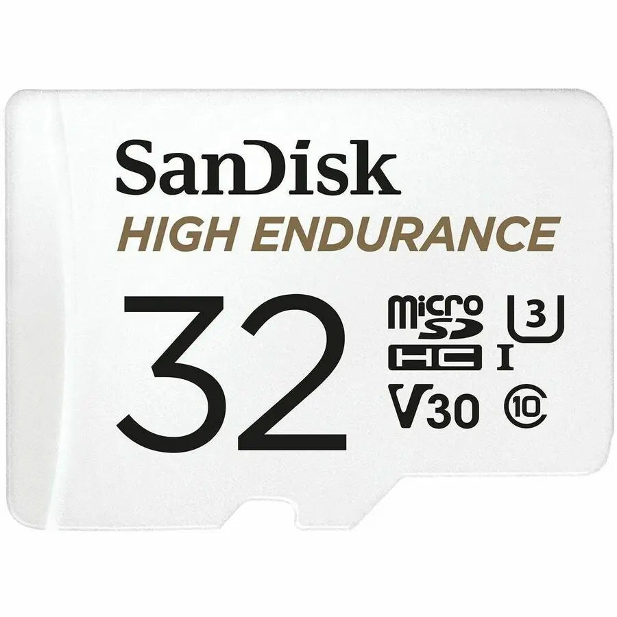 SanDisk High Endurance microSD Card SDSQQNR-032G-GN6IA – 32GB, Waterproof, Shockproof, U3, V30, 100MB/s Read Speed