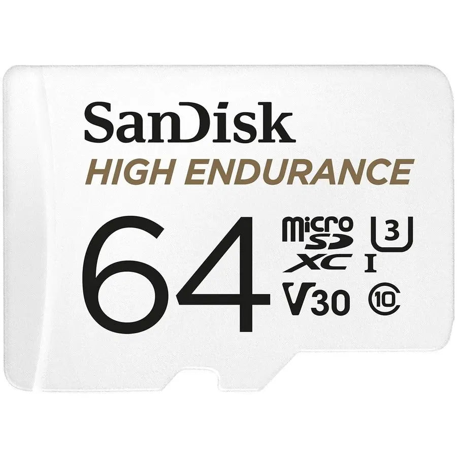 SanDisk High Endurance microSD Card 64GB for Reliable Continuous Recording