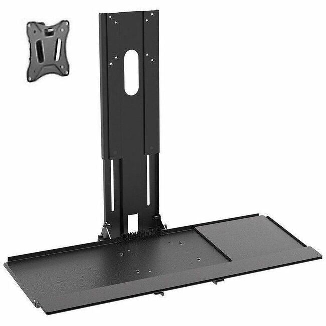 Monoprice Workstream Wall Mount for Keyboard and Monitor - Adjustable Steel Wall Mount for 32-Inch Screens and Keyboard Setup