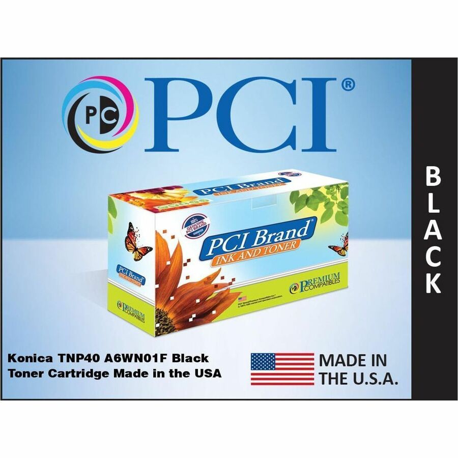 Premium Compatibles Laser Toner Cartridge for Konica Minolta TNP40 – Black, A6WN01F-PCI