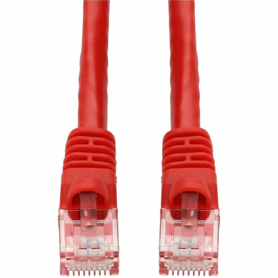 AddOn 15ft Red CAT 6 PVC Ethernet Cable Snagless Bubble Boot RJ-45 M/M