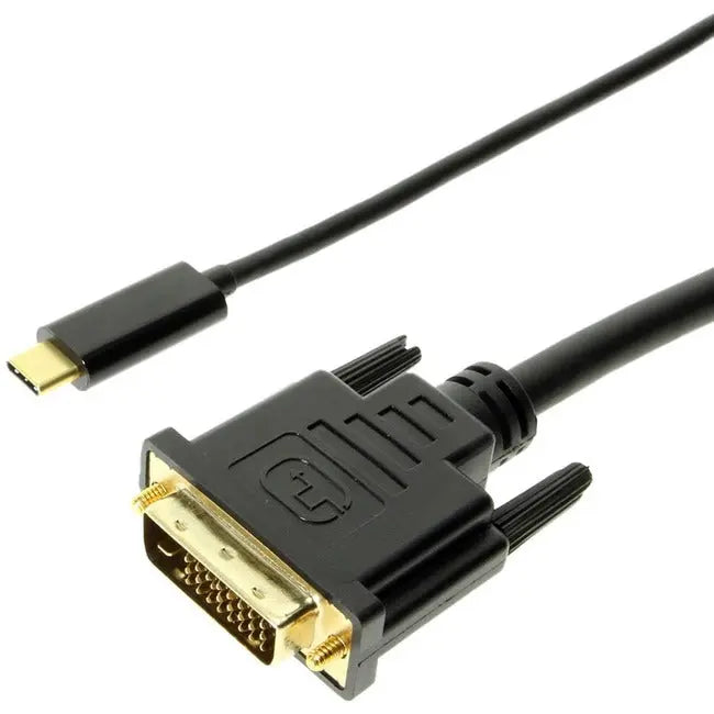 4XEM USB-C to DVI Cable - 6ft Black Video Adapter for MacBook Pro, Dell XPS, HP Spectre x360, Lenovo Yoga 910