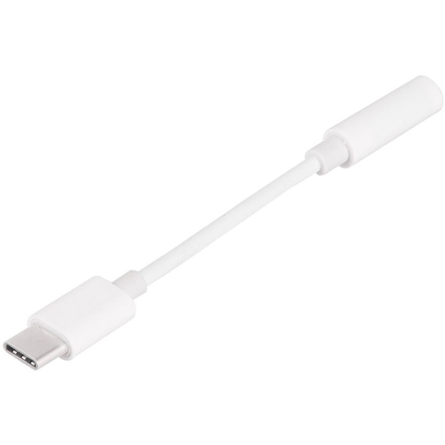 4XEM USB-C Male to 3.5mm Female Audio Adapter, White, 4XUSBC35MMW