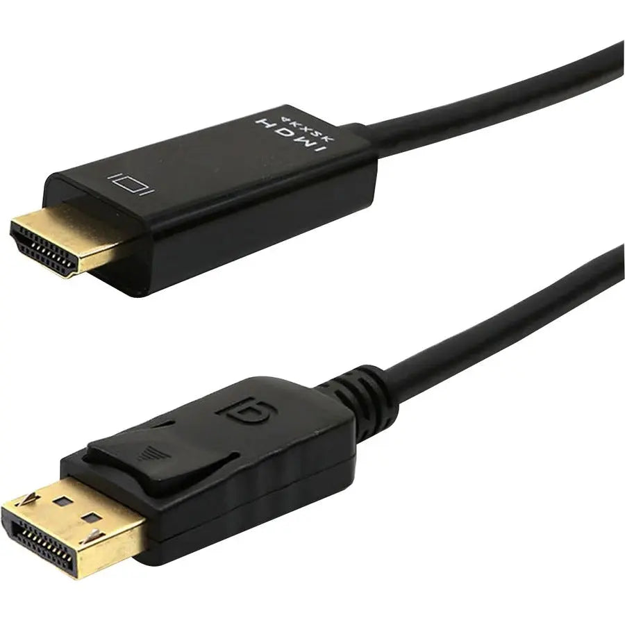 4XEM 4K DisplayPort to HDMI Cable 3ft – Active DP to HDMI Adapter with 18Gbps Bandwidth and 4K 60Hz Support