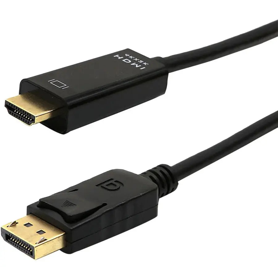 4XEM 6ft Active DisplayPort to HDMI Cable (Part Number: 4XDPHDMI6FT4K) for 4K UHD Video and Audio Transmission