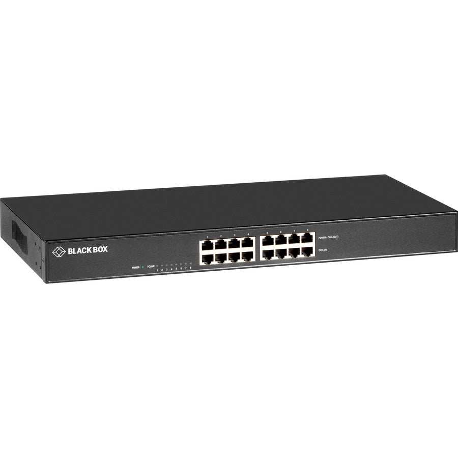 Black Box LPJ008A-T-R2 PoE+ Gigabit Ethernet Injector for High-Speed Network Devices