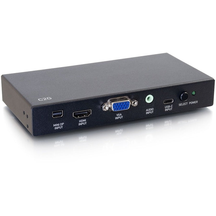 Legrand Group C2G 4K HDMI Adapter Switch with Mini DisplayPort, USB-C, VGA, and 3.5mm Audio - Part 40850
