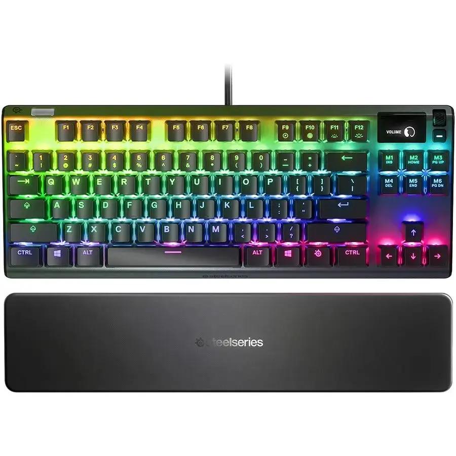 SteelSeries Apex 7 TKL Mechanical Gaming Keyboard with OLED Smart Display and Customizable RGB Lighting by STEELSERIES