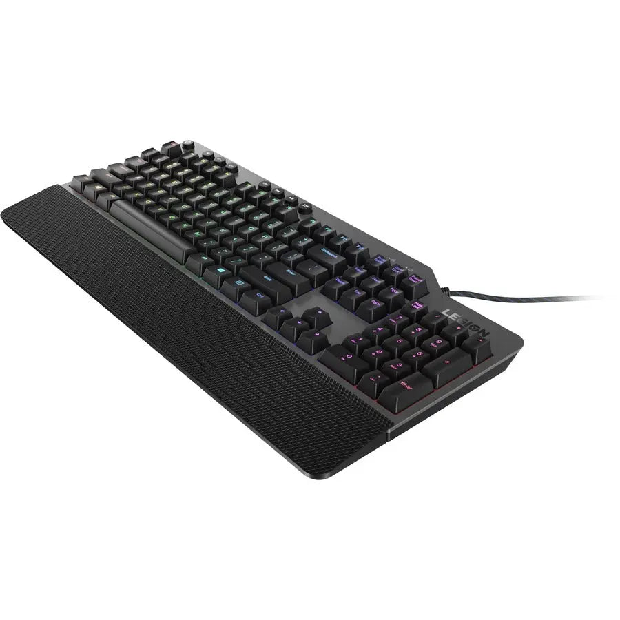 Lenovo Legion K500 RGB Mechanical Gaming Keyboard – US English, Wired, 104-Key with Detachable Palm Rest
