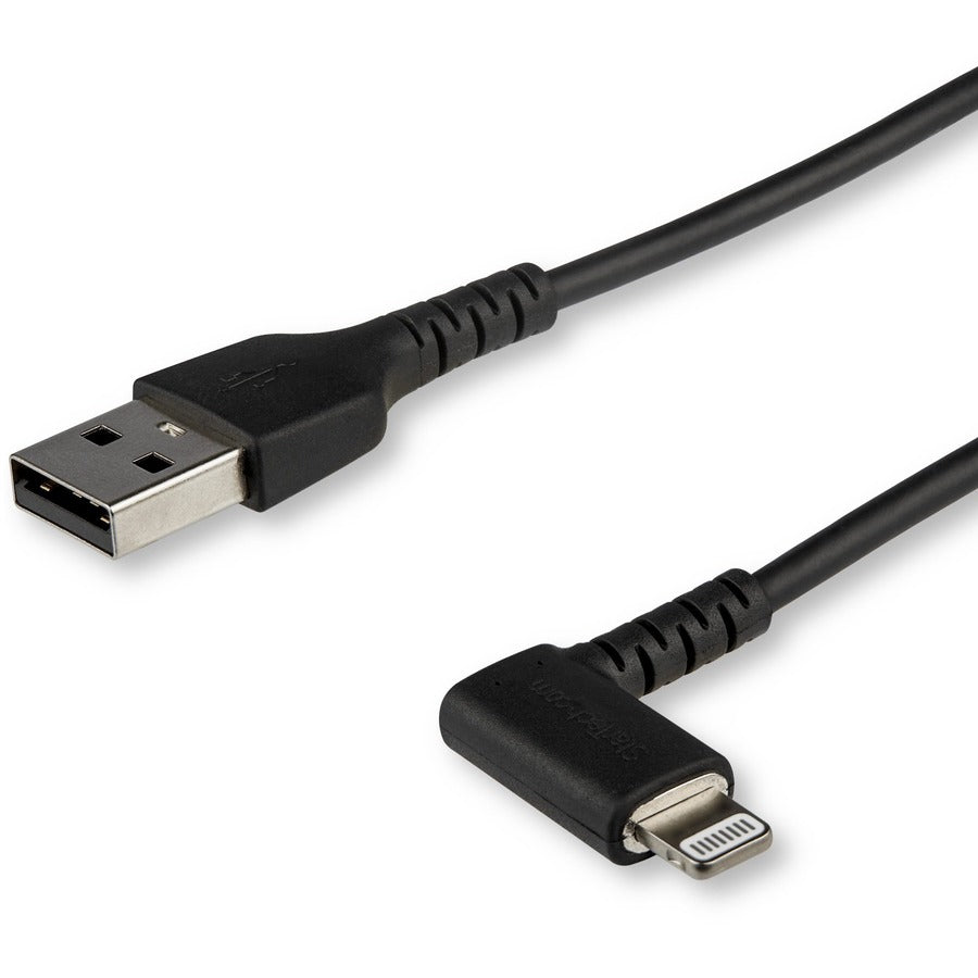StarTech.com 1m Angled Lightning to USB-A Charging and Data Cable RUSBLTMM1MBR
