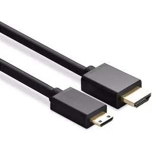 Axiom High Speed HDMI Type-A to Mini HDMI Type-C Cable 3ft – Clear Connection for Mobile Devices