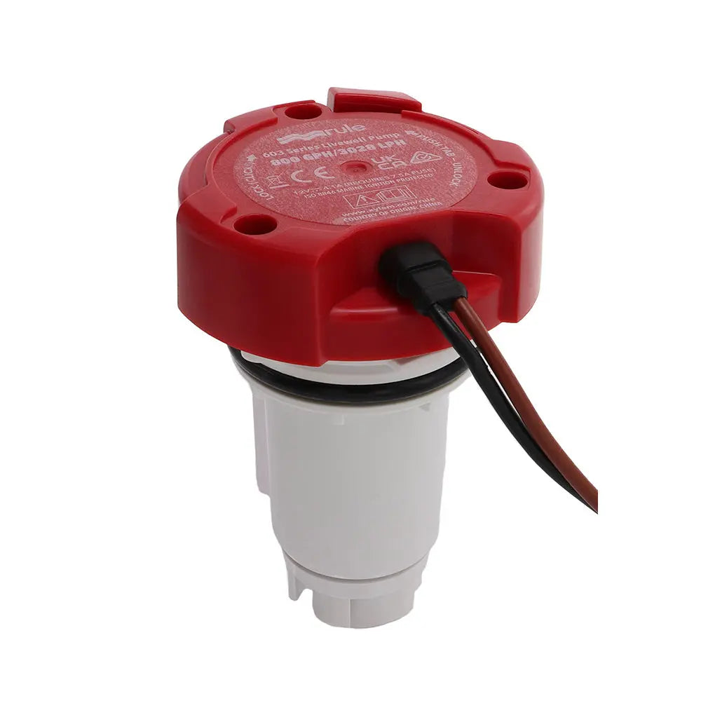 Rule 800 GPH Livewell Pump Replacement Motor Cartridge - Part Number 66DR