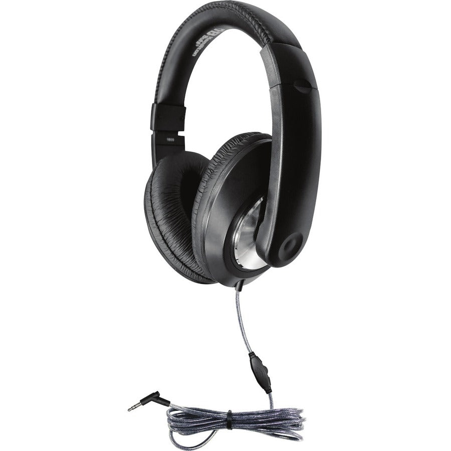 Hamilton Buhl Smart-Trek ST1BK Headphones - Durable Silver Ear-Cup Design for Extended Use