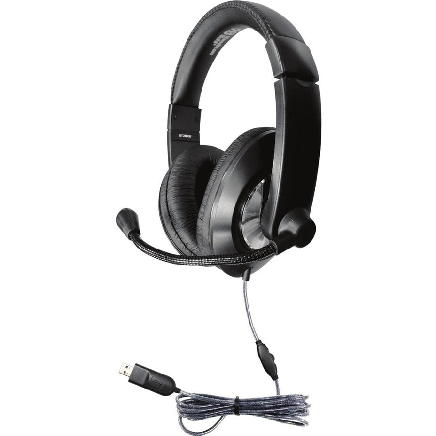 Hamilton Buhl Smart-Trek Deluxe Headsets with In-Line Volume Control and USB Plug