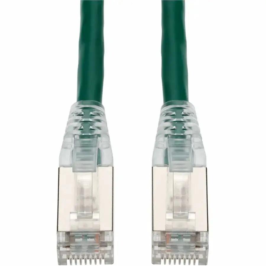 AddOn 5ft Green CAT 6 Shielded PVC Ethernet Cable with Snagless Bubble Boot RJ-45 M/M by ADDON