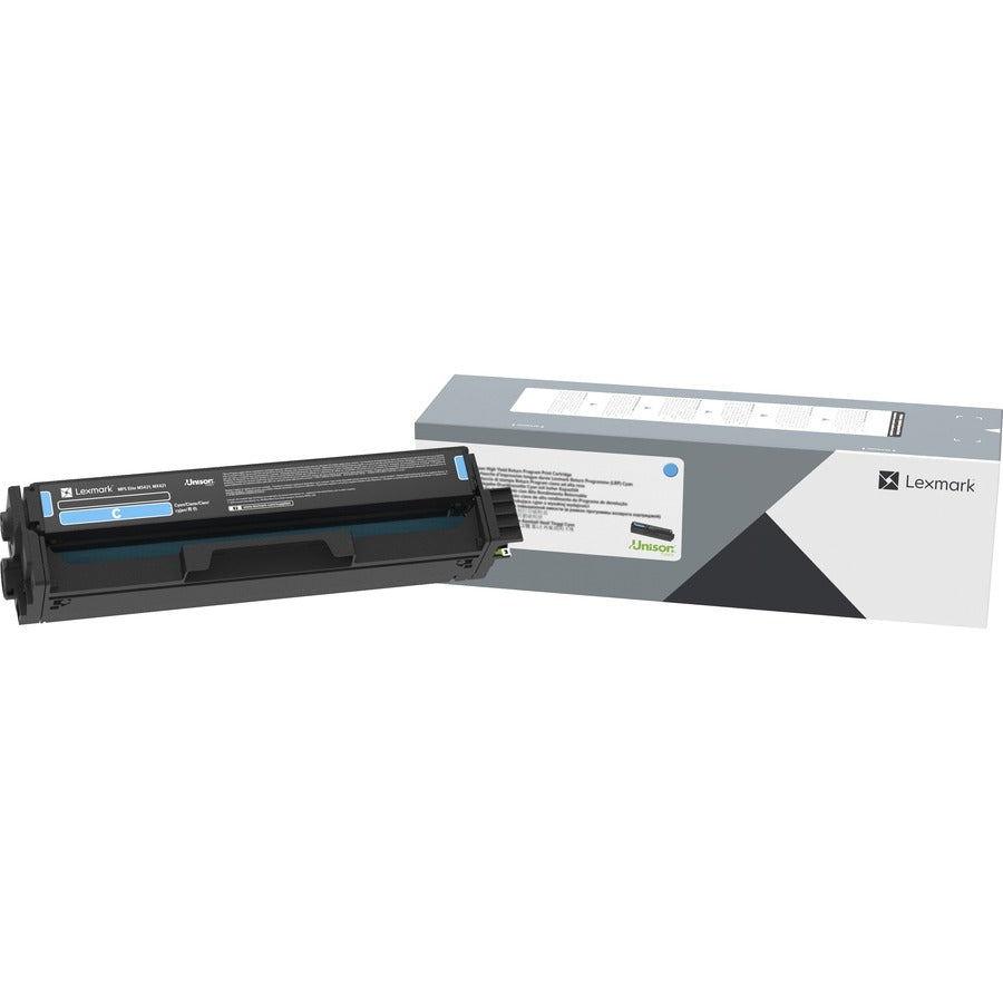 Lexmark Unison Cyan Return Program Toner Cartridge C3210C0 for Lexmark C3224dw, C3326dw, MC3224adwe, MC3326adwe, MC3426adw printers