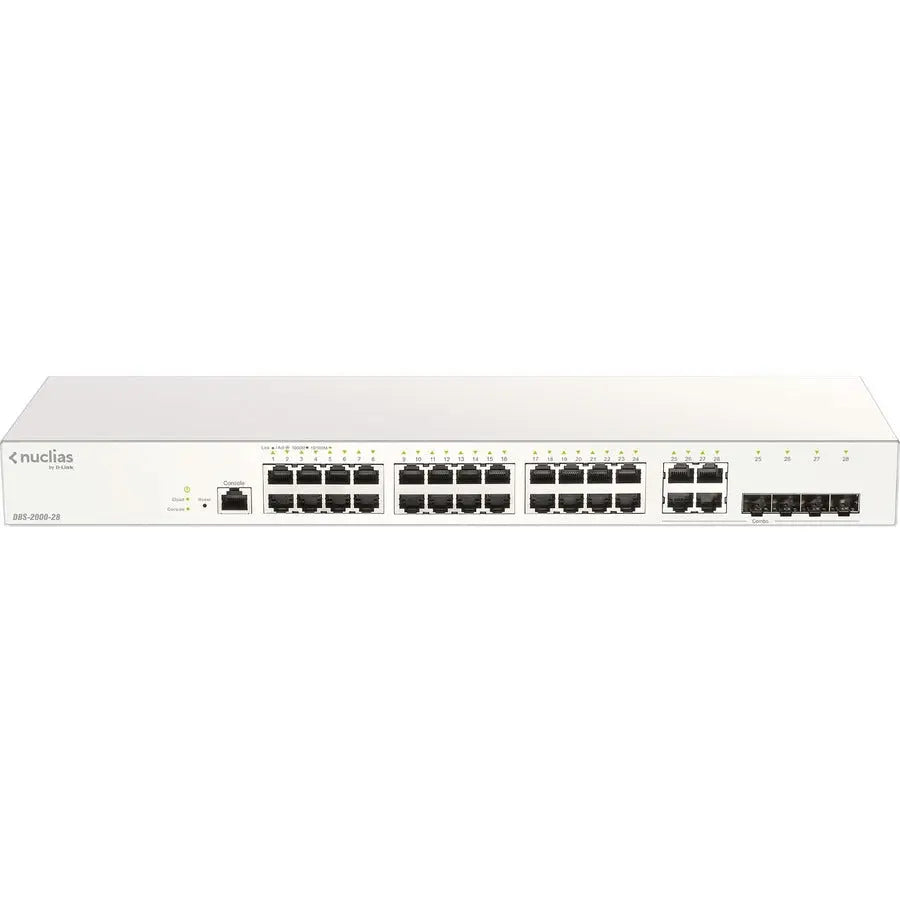D-Link DBS-2000-28 28-Port Nuclias Cloud-Managed Ethernet Switch for Enterprise Networks