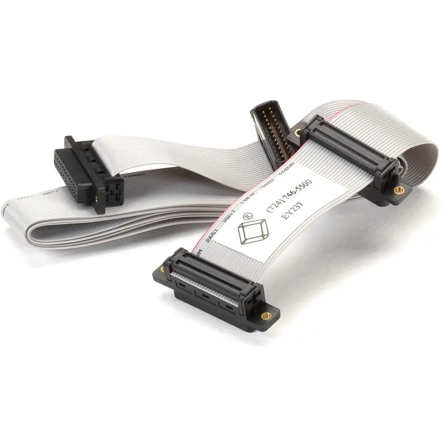 Black Box Corporation Flat Ribbon RS232 Cable - 5 ft. DB25 Male to Female Data Transfer Cable
