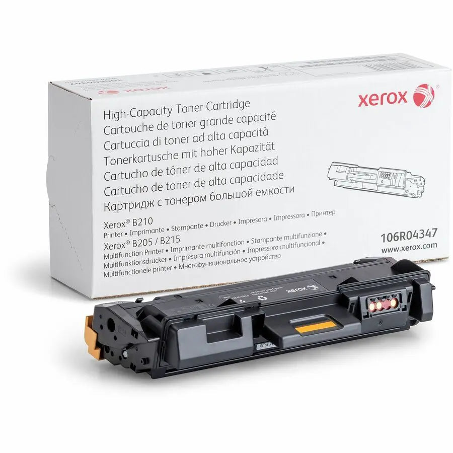 Xerox B210/B205/B215 High Capacity Black Toner Cartridge (3000 Pages) - Genuine Xerox Part 106R04347