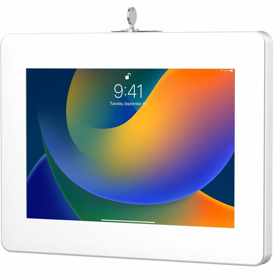 CTA Digital PAD-PARAWW Premium Locking Wall Mount for iPad and 9.7- to 11-Inch Tablets, White