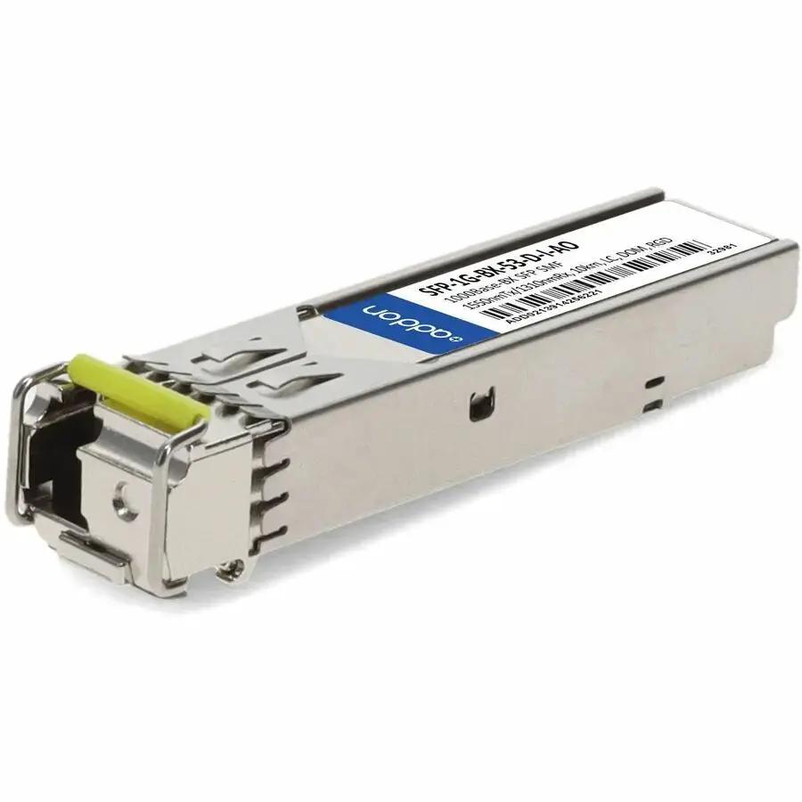 AddOn SFP-1G-BX-53-D-I-AO MSA TAA Compliant 1000Base-BX SFP Transceiver by ADDON