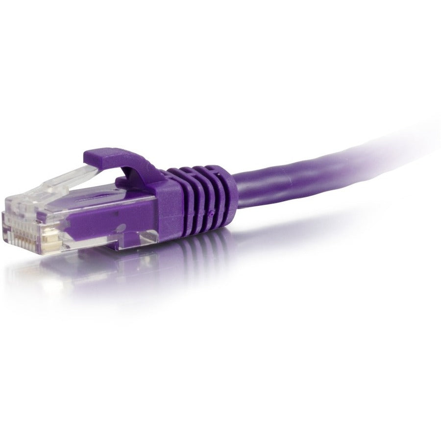 C2G 50823 7 ft Cat6a Snagless Unshielded UTP Network Patch Ethernet Cable, Purple