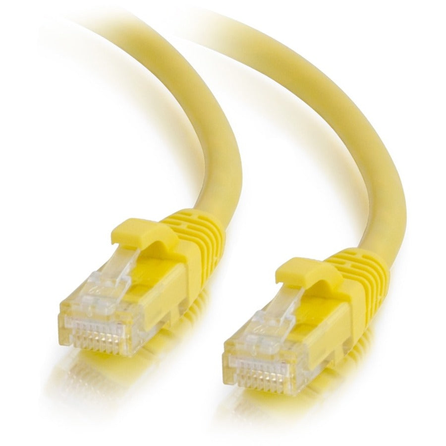 C2G 50743 3 ft Cat6a Snagless Unshielded UTP Ethernet Patch Cable, Yellow, RJ45 Male to Male