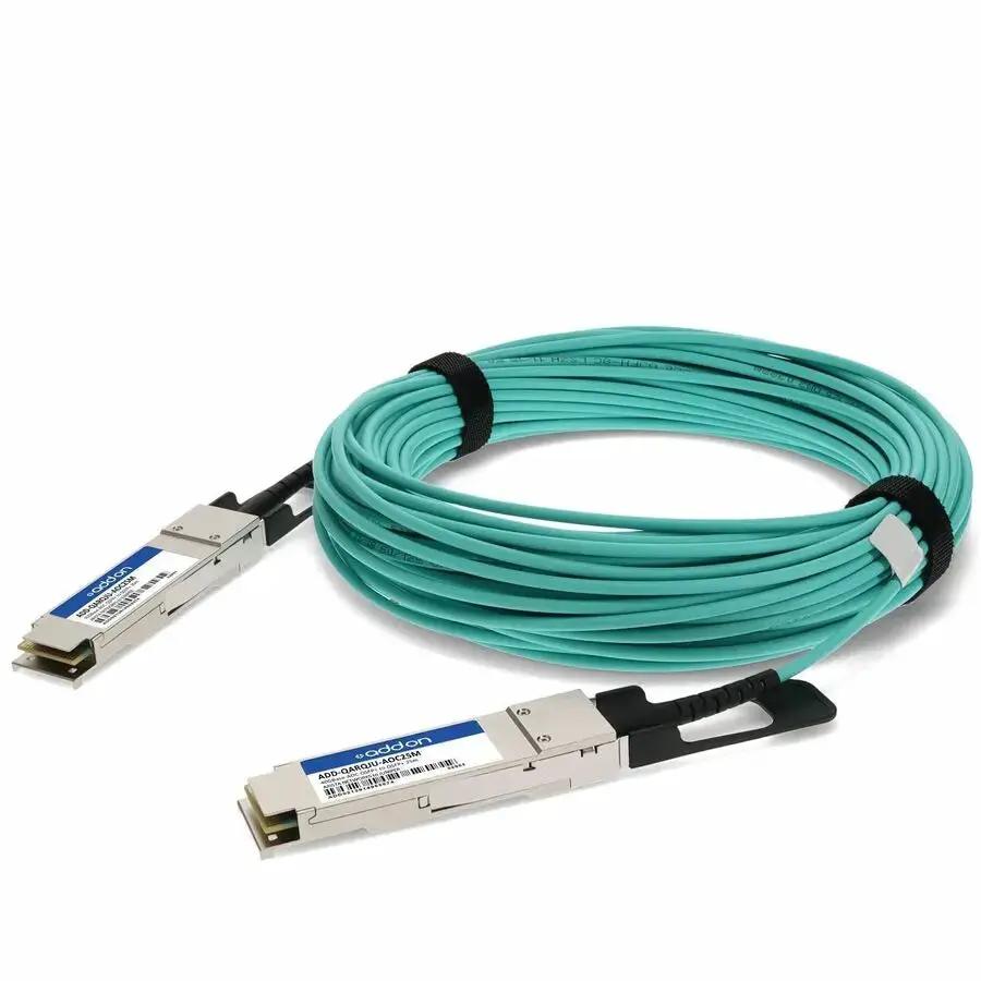 AddOn 40G QSFP+ Active Optical Cable for Arista and Juniper Networks – 25 Meter Fiber Optic Network Cable by ADDON