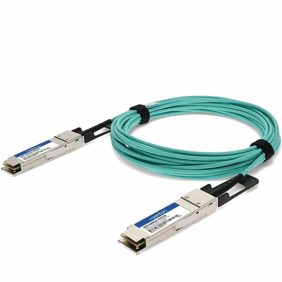 AddOn 40GBase-AOC QSFP+ Active Optical Cable (Part Number: ADD-QARQJU-AOC5M) – 5 Meter, Compatible with Arista Networks and Juniper Networks by ADDON