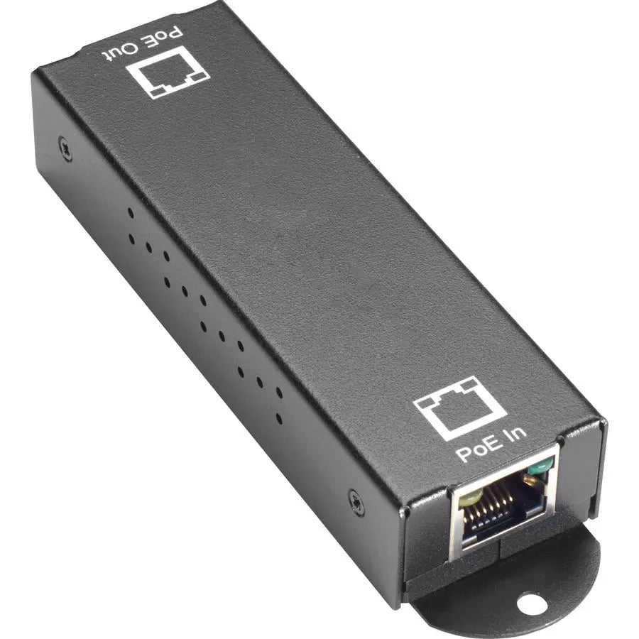 Black Box LPR1111 10/100/1000BASE-T PoE+ Ethernet Repeater - 802.3at, 1-Port