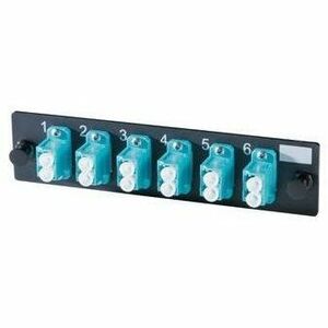 Legrand Group Ortronics OFP-LCD12LC 6-LC Multimode Aqua Fiber Adapter Panel