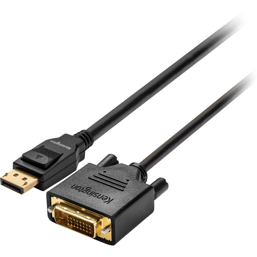 Kensington DisplayPort 1.1 (M) to DVI-D (M) Passive Cable, 6ft – HD Video Connection for Monitors and Projectors