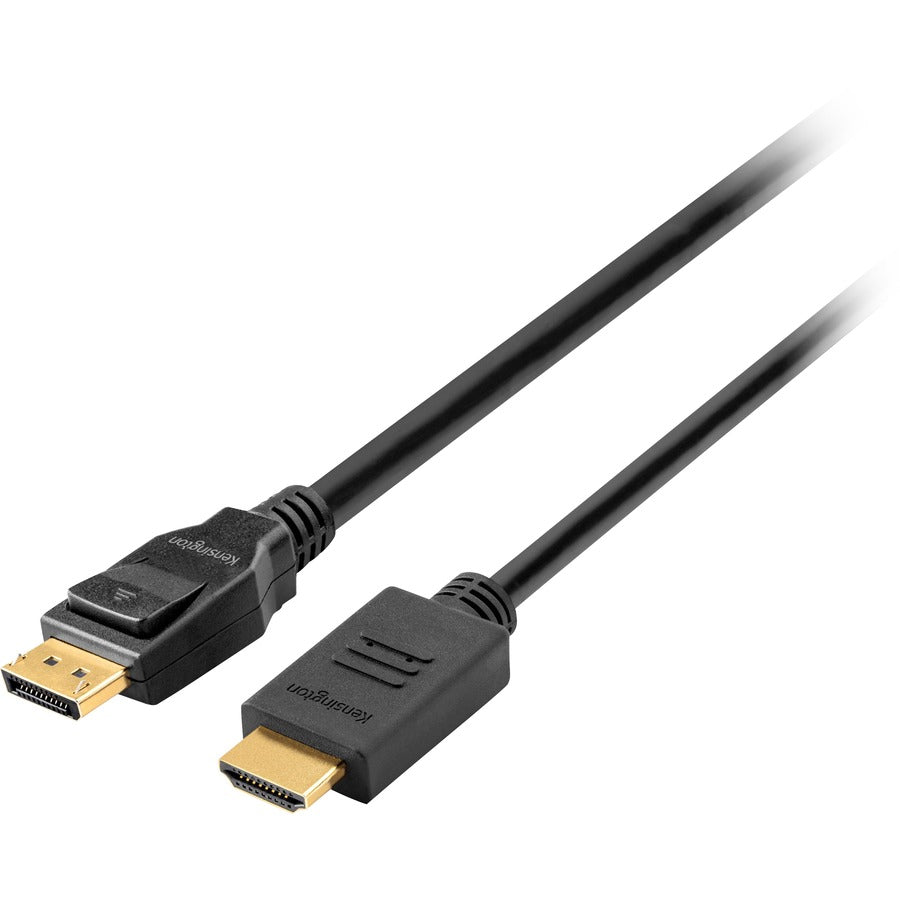 Kensington K33025WW DisplayPort to HDMI Audio/Video Cable – 6 ft, Full HD Support, Reliable Connectivity