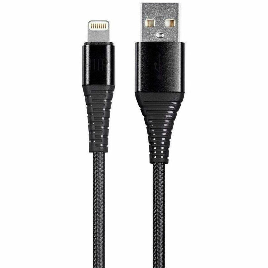 Monoprice Premium Lightning to USB-A Data Transfer Cable with Ultra-Durable Nylon Braiding