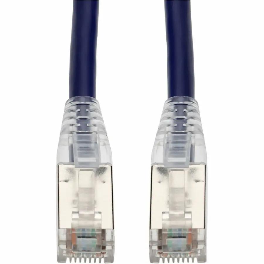 AddOn 40ft Purple CAT6 Shielded PVC Ethernet Cable with Snagless Bubble Boot and RJ-45 Male Connectors by AddOn