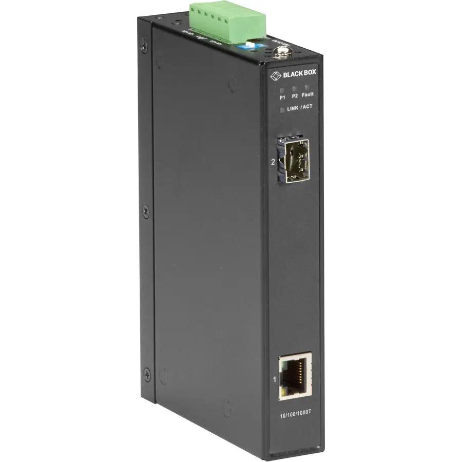 Black Box LGC280 Series Gigabit Industrial Media Converter SFP - Rugged Ethernet Fiber Extender by Black Box Corporation