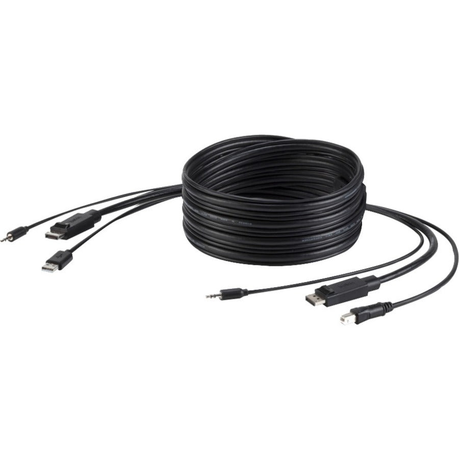 Belkin F1D9019B06T 6 ft TAA DisplayPort, USB and Audio Secure KVM Combo Cable