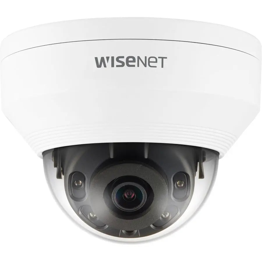Wisenet QNV-8010R 5MP Network IR Dome Camera - White, Wall Mount with Wide Dynamic Range and WiseStream II Support