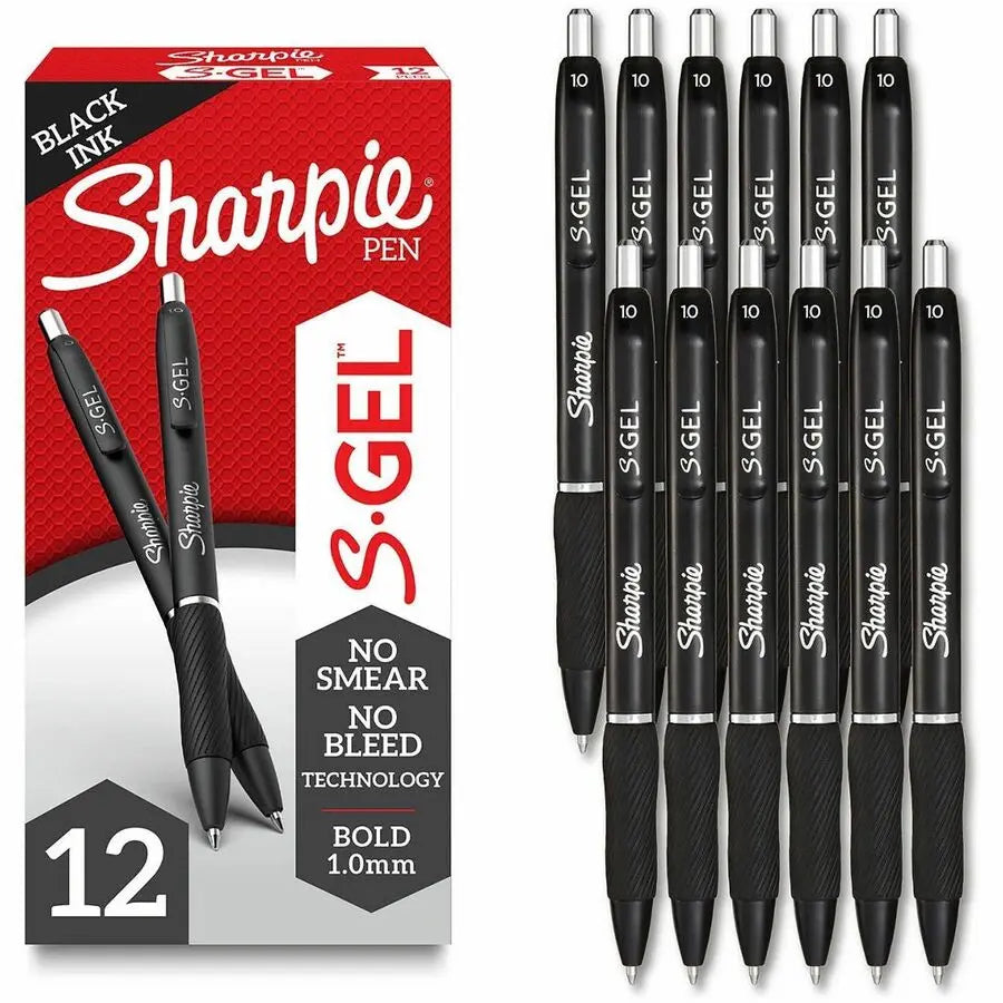Sharpie S-Gel Pens by Newell Brands – Smooth-Flowing Gel Ink with Comfortable Grip and Handy Clip