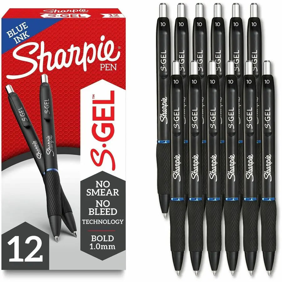 Sharpie S-Gel Pens by Newell Brands – Comfortable Gel Ink Pens with Clip for Daily Use