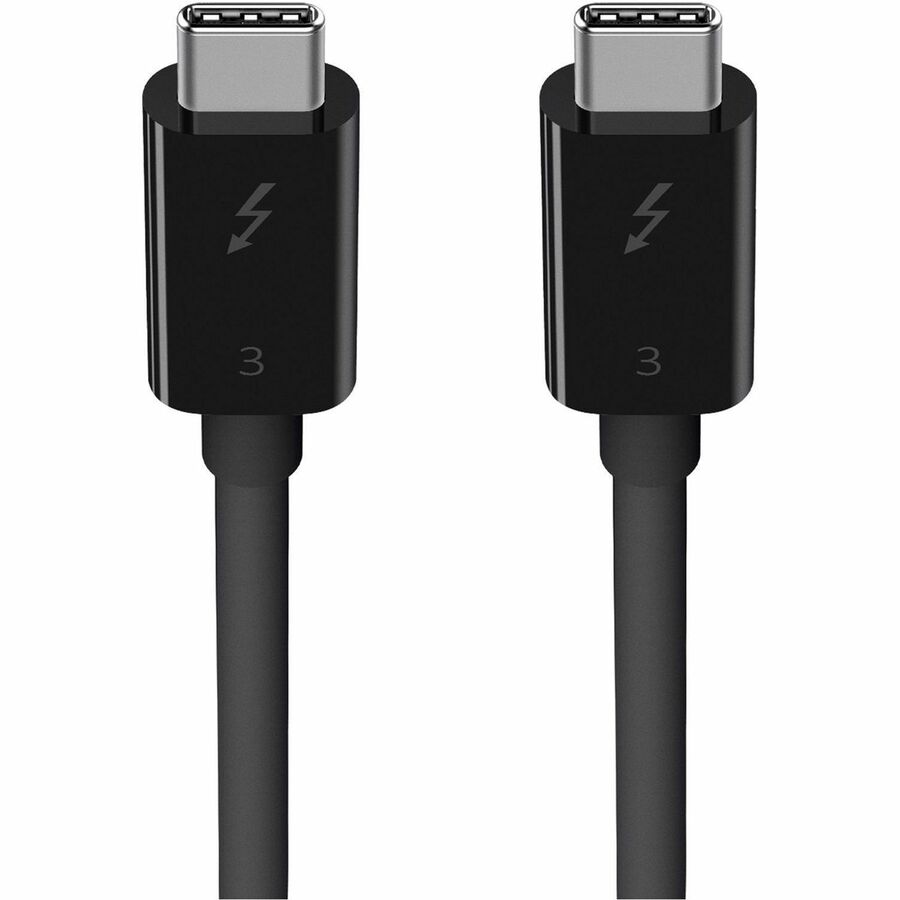Belkin Thunderbolt 3 Cable (F2CD084BT0.8MBK) — High-Speed USB-C to USB-C 100W Data Transfer & Ultra HD Display Support