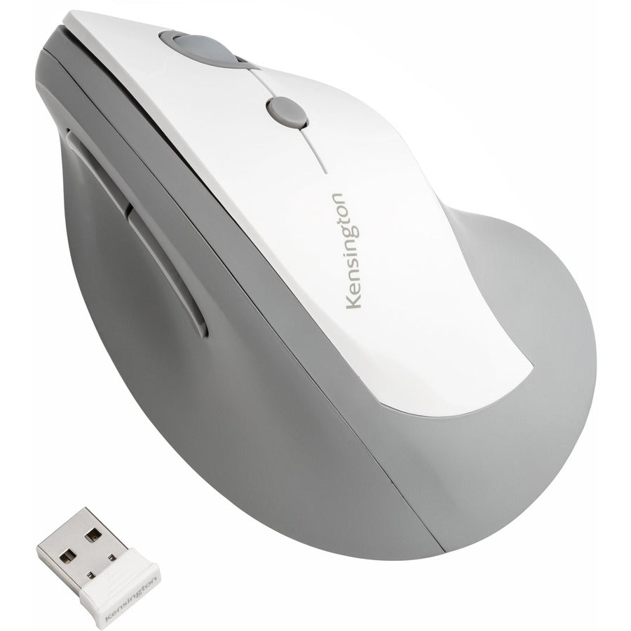 Kensington Pro Fit Ergo Vertical Wireless Mouse – Natural Handshake Design with 6-Button Convenience