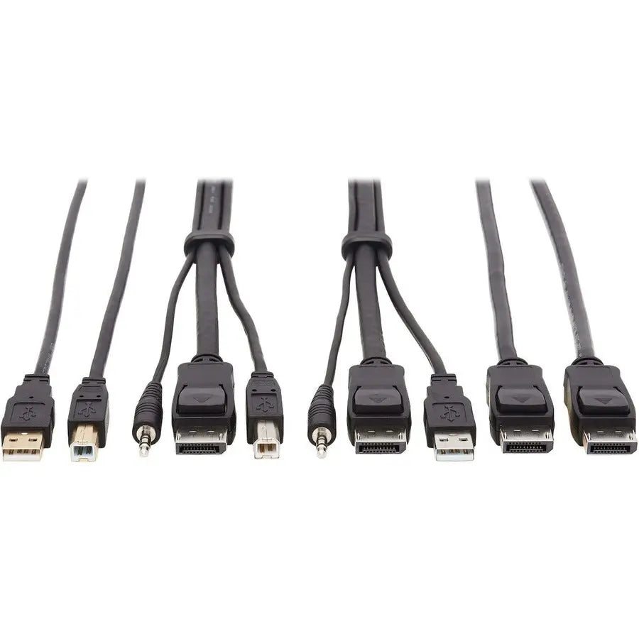 Eaton Tripp Lite P783-006-DPU 6 ft DisplayPort KVM Cable Kit for B002-DP2AC4 and B002-HD2AC4 NIAP Switches