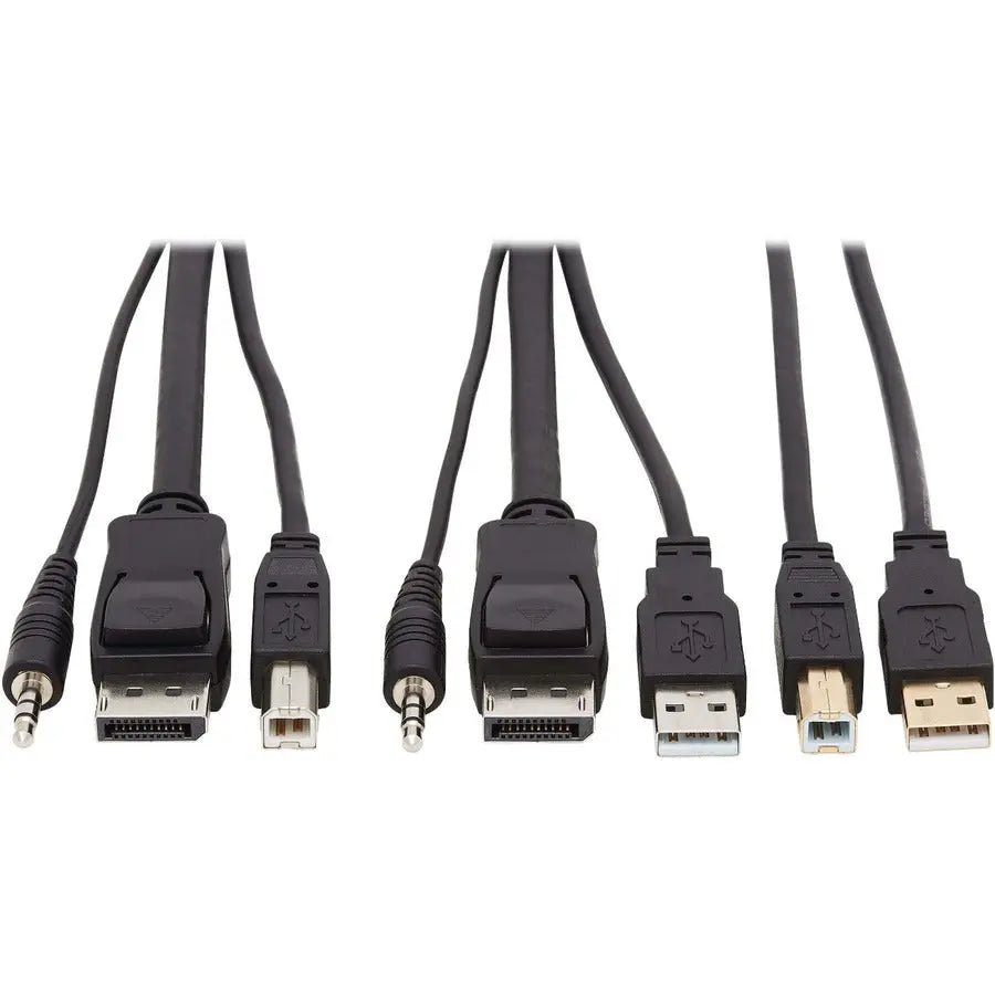 Eaton Tripp Lite Series P783-006-U 6 ft DisplayPort KVM Cable Kit with CAC and USB for 4K UHD Video