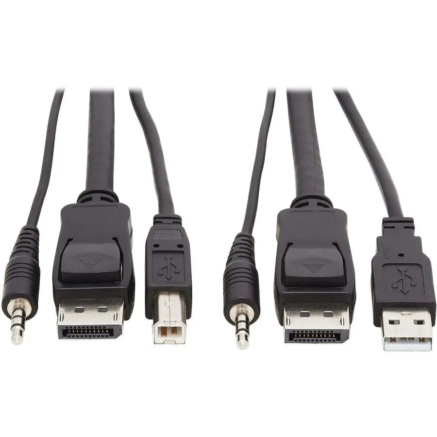 Eaton Tripp Lite Series P783-010 10 ft. DisplayPort KVM Cable for B002-DP1A4 Switch