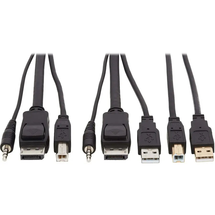 Eaton Tripp Lite P783-010-U 10 ft DisplayPort KVM Cable Kit with CAC and USB